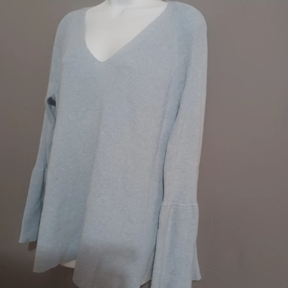 J Crew women sweater blue wool blend‎ sz XL